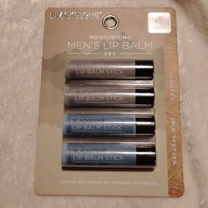 Blackstone Men's Lip Balm Set - Black and Light Blue